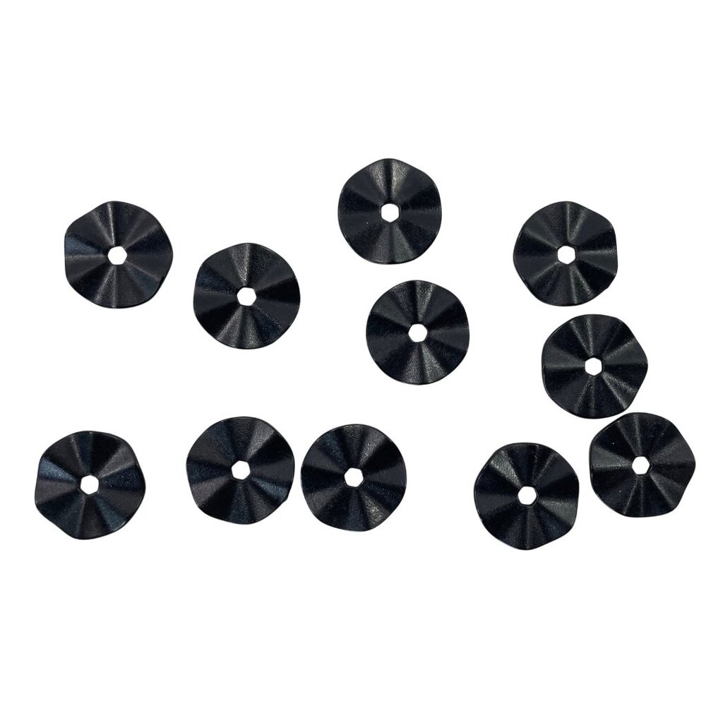 Yahtzee Free For All Board Game 11 Black Plastic Chips Replacement Pieces Parts